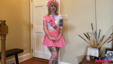 Scout Has To Cum On Inflatable Pink Wolf