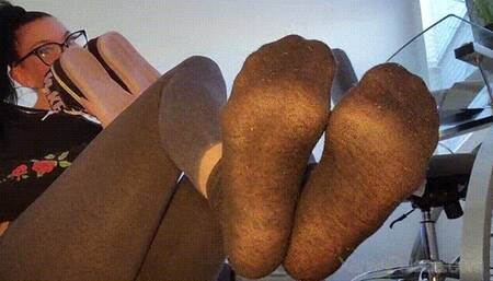 Stinky Black Socks with Nikes HD