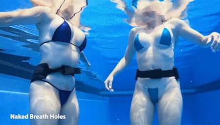 Lory Lace and Cory Chase Go Underwater - Naked Breath Holds (HD-720)