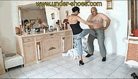 Misstress Rabia high heels busting and CBT (EXTREME VIDEO)