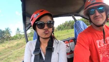 Amateur Thai GF oral sex after buggy fun