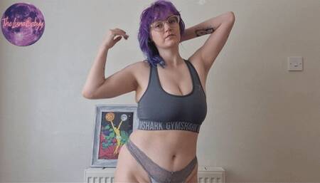 Gym Bra Bounce and JOI