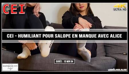 CEI - Humiliant pour salope en duo avec Alice (4K)
