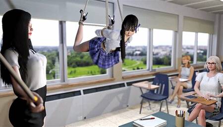 School Uniform Gril Suspension in Classroom