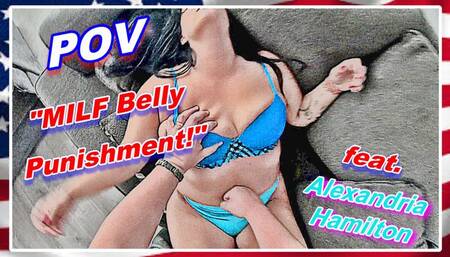 POV: MILF Belly Punishment!