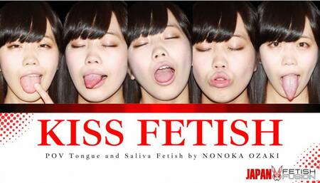 Passionate Tongue of Nonoka OZAKI's Exciting Virtual Kiss