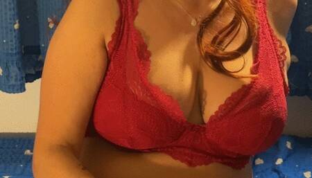 Big tits redhead Mistress JoJo jerk off instructions