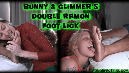 Bunny & Glimmer's Double Ramon Foot Lick!