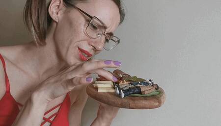 Human charcuterie board