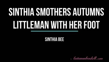 Sinthia Smothers Autumn's Little Man with her Foot