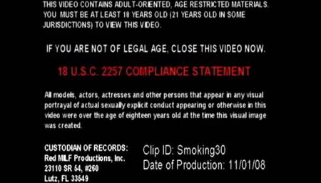 Smoking30* - Stepson Jerks Off to Stepmom