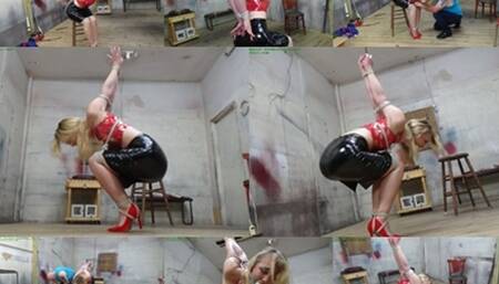 Hot British wench accepts strict squat strappado challenge (MP4 SD 3500kbps)