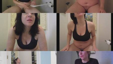 25 GFE BLACK AND BLUE SPANDEX SPORT TOPS throwback toilet PEE FARTS and A DUMP OR TWO