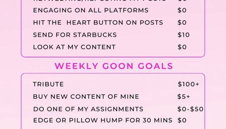 BASIC GOON DUTIES LIST