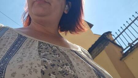 Farts on the street in hot Milan 4K