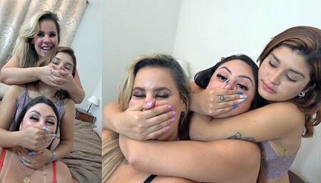 Lullie Sylvia N Meg Play Stunning Hands Game 4K