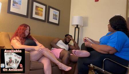 You Submit To Your Wife By Licking Our Feet