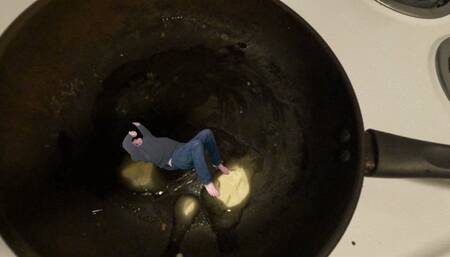 Giantess Cooking Teenie  4k