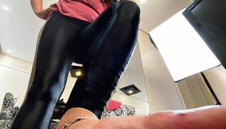 Goddess Kiffa - Barefoot Giantess CBT with post cum (torment) CBT4 - COCK CRUSH -  BALLBUSTING - POV - GIANTESS - CBT - FOOT DOMINATION - FOOT HUMILIATION  - FEMDOM
