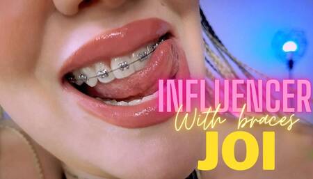 Influencer with braces JOI 720p