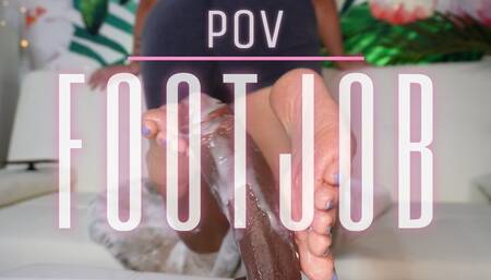 POV Footjob