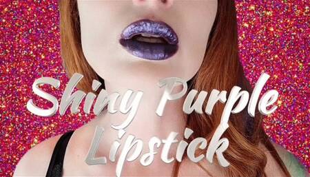 Shiny Purple Lipstick SD