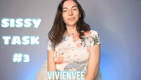 Sissy Task 3 to be completed in order feminization and Masturbation Instructions to serve and please Princess VivienVee Femdom Girls Next Door permission to stroke might be granted if you serve and obey Will you earn a reward Follow along and play with me