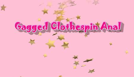 Gagged Clothespin Anal Dakota Marr