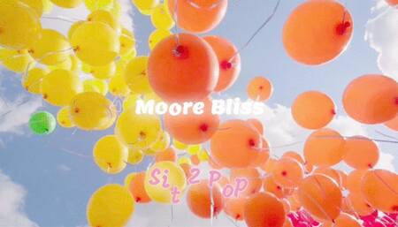 Looner Moore Bliss Blows Up and Sit 2 Pops a Handful of Beautiful & Colorful Balloons! ????