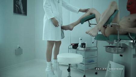 Lady Perse will examine this slave ass by her fist