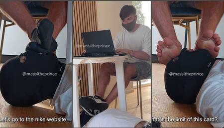 Draining the slave's credit card online (full video)