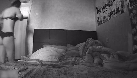 Hidden camera! Spying on petite teen!