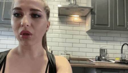 Amazing [party 2] b87 The girl spits on you Do you want the Bertie to spit all over you?