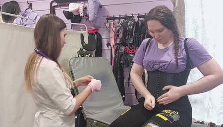 TGirl patient have an analysis of breast milk and feeds it to the doctor (720p)