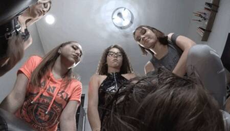 Wooow amazing! POV A202 Dirty socks in the mouth, A drool on faceYou will lick our smelly feet, and suck dirty socks