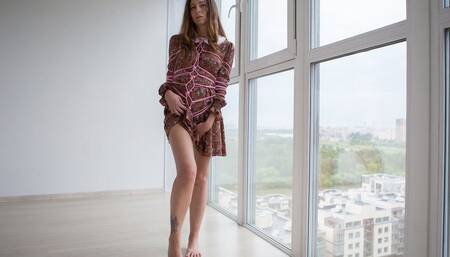 Mi_  Bondage and untie_ Pink rope