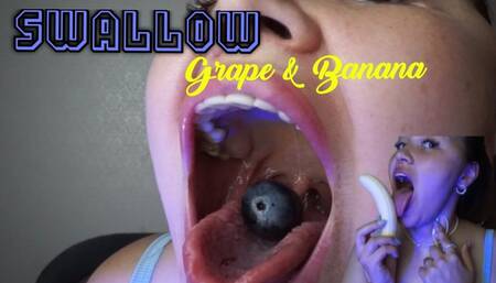 Hot swallow grape and banana