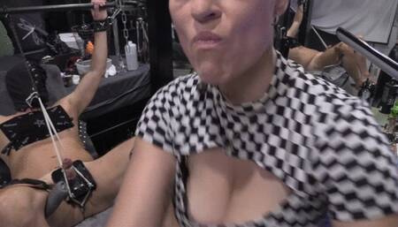 spitting and whipping this dick cbt