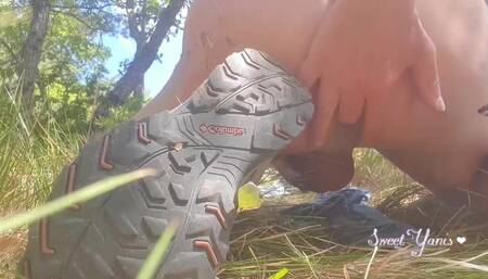 Horny Hiking: Fingering My Cute Ass and Masturbating in the Forest | Sweet Yanis
