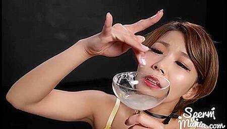 Saki Kawanami - Swallows Tons Of Thick White Cumshots P2