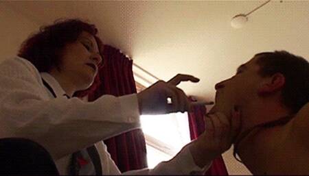 Face slapping and cigarette humiliation - Lady Kitty & Criss - HD MP4 Clip