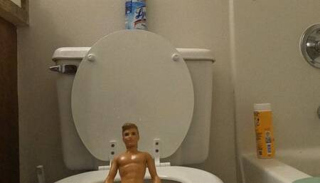 Tiny Human Tries to use Giantess Toilet  4K smaller