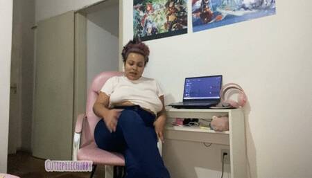 Stepmother Farting on Chair to Make Stepson Cum PT2