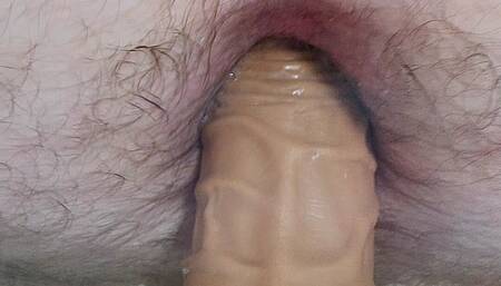 Close up Anal Fuck with Dildo Including Sucking and Slobbering, Ass to Mouth and Cumshot.
