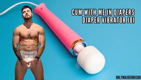 Cum in diapers with me - vibrator diaper joi