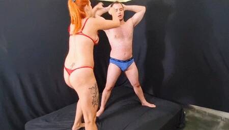 Redhead beaten up slave by Manu Albertine and Fabian - Part 2 - FULL HD