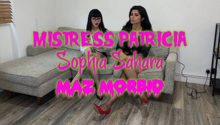 Edging games with Maz Morbid and Mistress Patricia