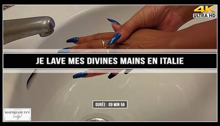 Je lave mes divines mains en italie 4K