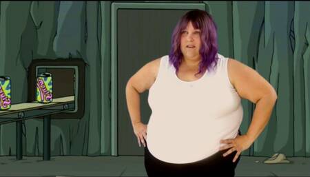 Leela addicted in the Slurm Factory - Pops from Facestuffing