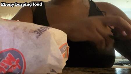 Ebonybooty49 Burping Loud